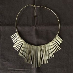 Gold Fringe Necklace